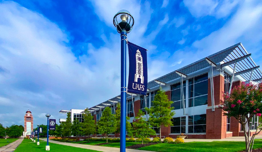 The UAFS campus green