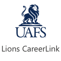 UAFS logo with Lions CareerLink in text below it.