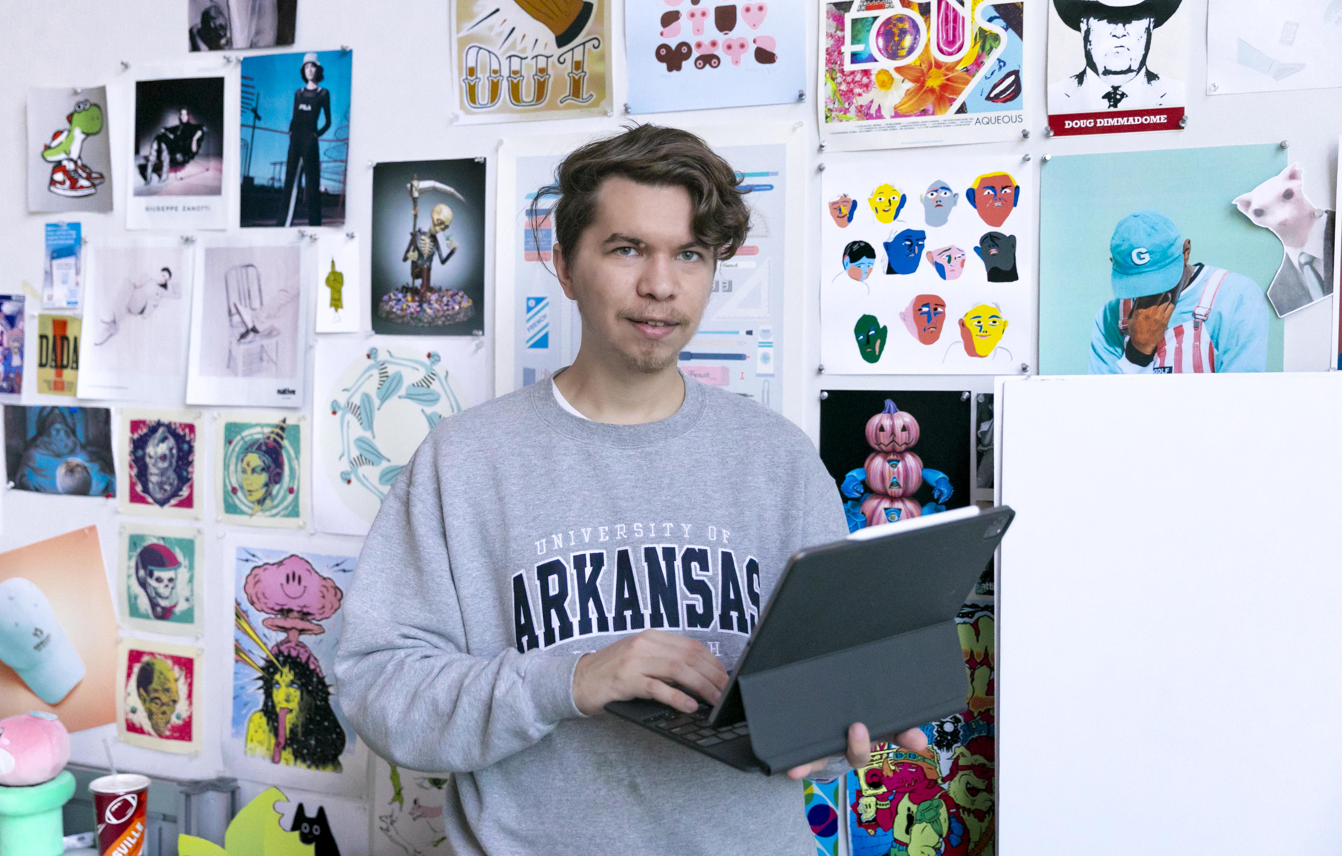 Alex Dotulong, UAFS student has a