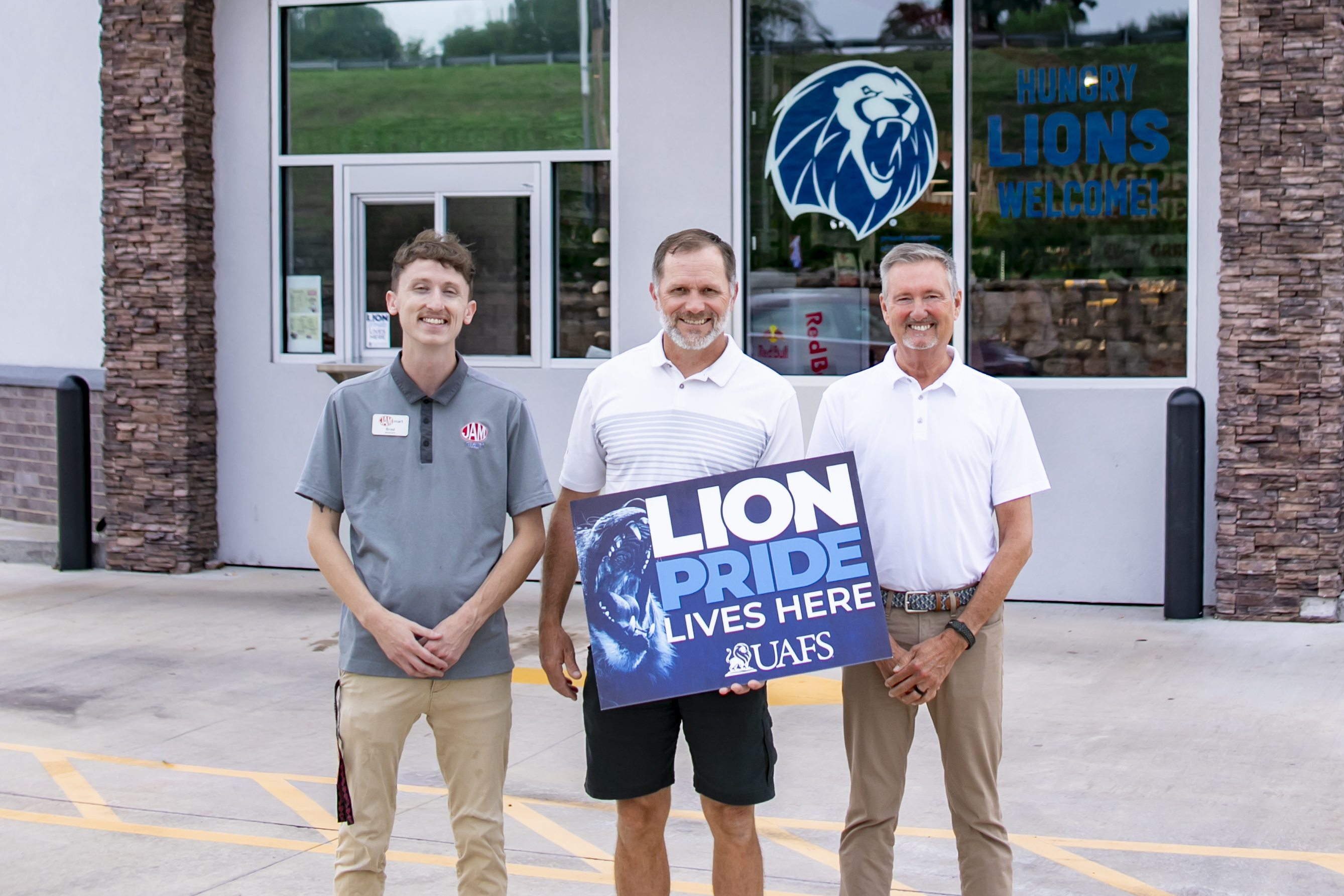 JamMart represents its Lion Pride with a Paint the Town Blue sign