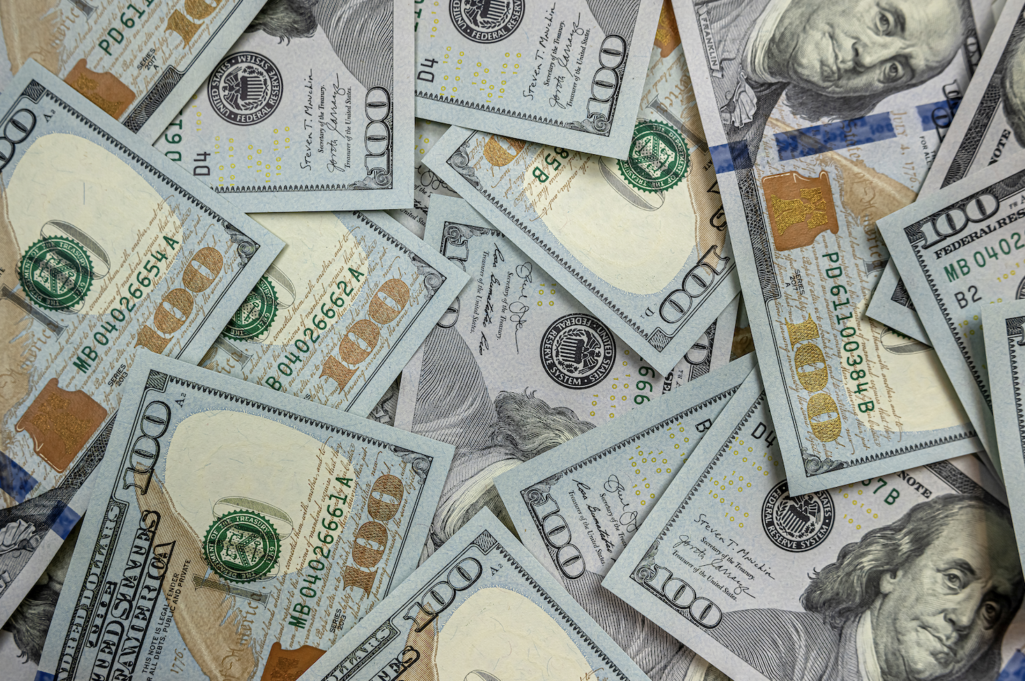 Hundred dollar bills