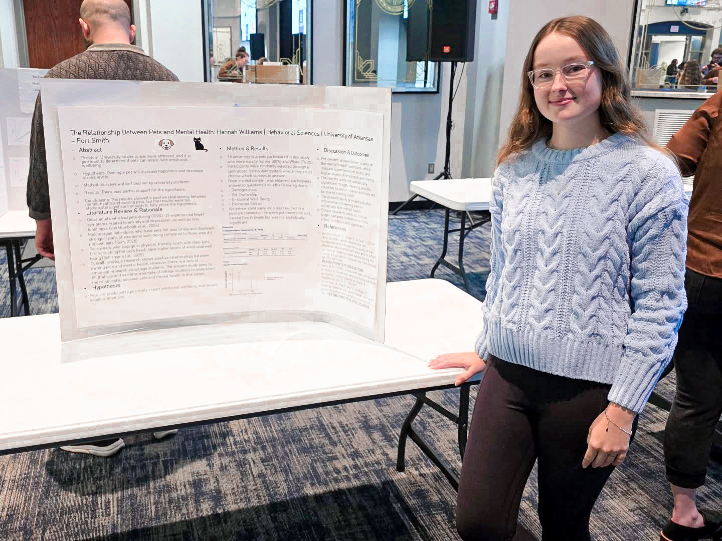 UAFS student Hannah presents at the 15th annual UAFS Psychology Symposium 